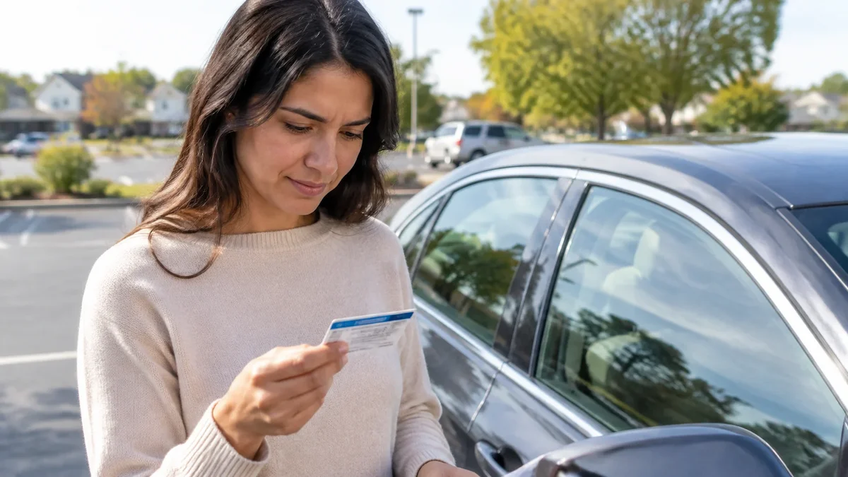 Driver reviewing factors that affect auto insurance premium rates